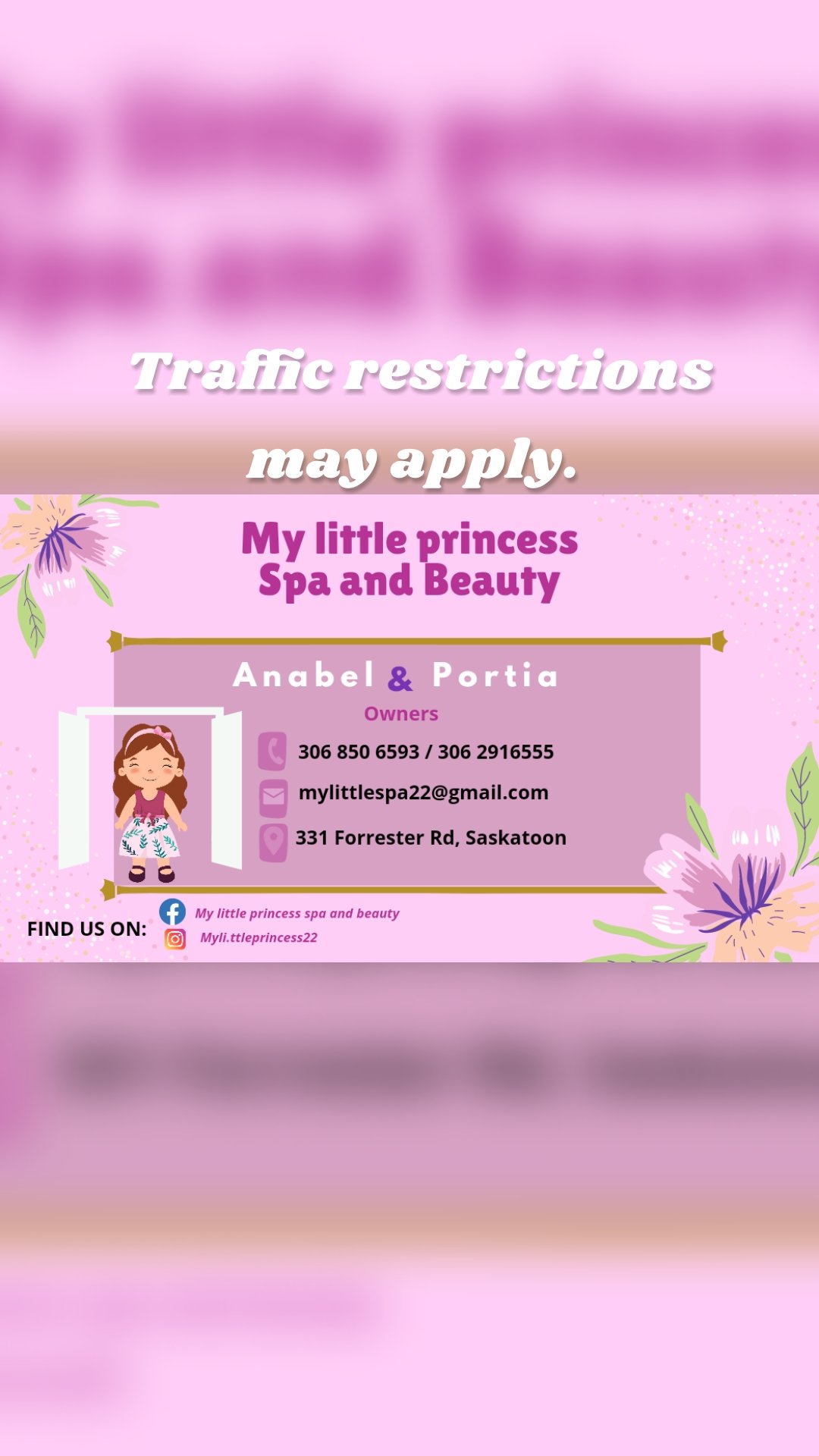 Traffic restrictions may apply.